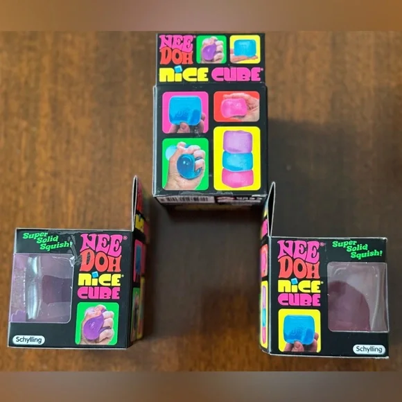 Nee Doh Nice Cube Set of 3 - Picture 2 of 6
